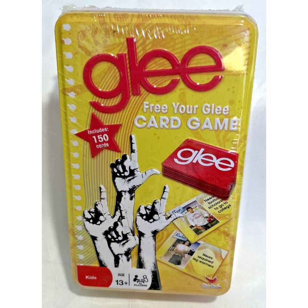 New Sealed GLEE Free Your Glee Card Game 2010 Cardinal Kids Tin 150 Cards